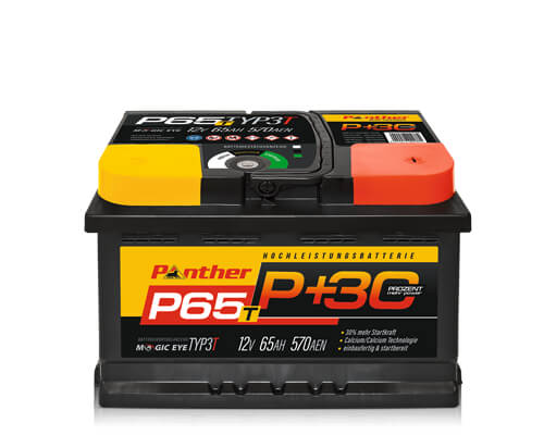 Panther P+30% T-Line 12V 65Ah 650A/EN gefüllt 246 x 175 x 175 mm (LxBxH)