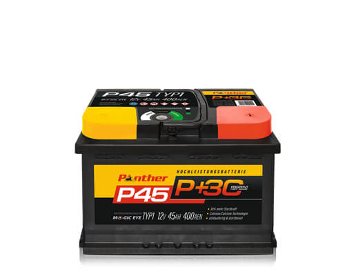 Panther +30% Line 12V 45 Ah 450A/EN gefüllt 211 x 175 x 190 mm (LxBxH)