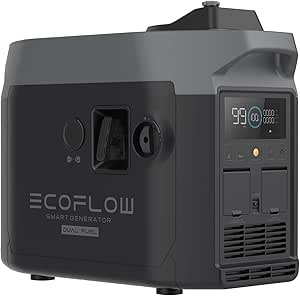 ECOFLOW Dual Fuel Smart Generator Set DELTA Pro tragbare Powerstation 3,6 kW Solargenerator  + EcoFlow Powerstream 800 Watt Inselanlage 0 % MwSt.