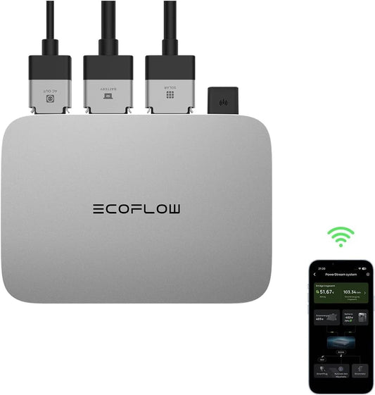 EcoFlow PowerStream Mikrowechselrichter 800W, Intelligenter Solar-Wechselwechsel